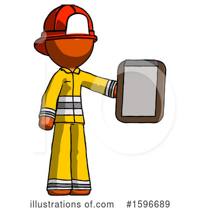 Royalty-Free (RF) Orange Design Mascot Clipart Illustration by Leo Blanchette - Stock Sample #1596689