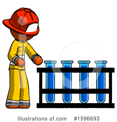 Royalty-Free (RF) Orange Design Mascot Clipart Illustration by Leo Blanchette - Stock Sample #1596693
