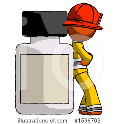 Royalty-Free (RF) Orange Design Mascot Clipart Illustration by Leo Blanchette - Stock Sample #1596702