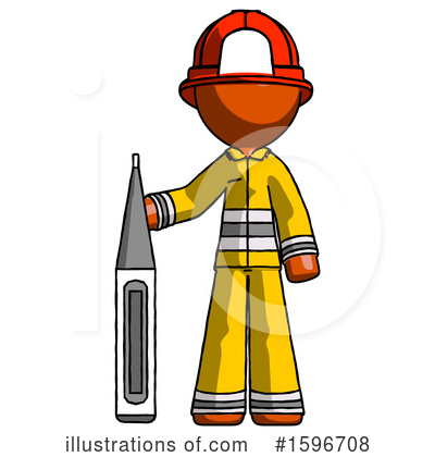 Royalty-Free (RF) Orange Design Mascot Clipart Illustration by Leo Blanchette - Stock Sample #1596708