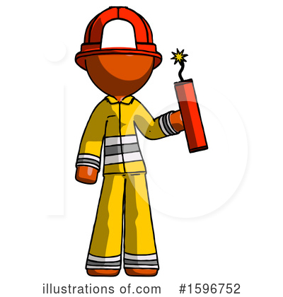 Royalty-Free (RF) Orange Design Mascot Clipart Illustration by Leo Blanchette - Stock Sample #1596752