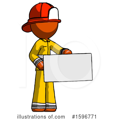 Royalty-Free (RF) Orange Design Mascot Clipart Illustration by Leo Blanchette - Stock Sample #1596771