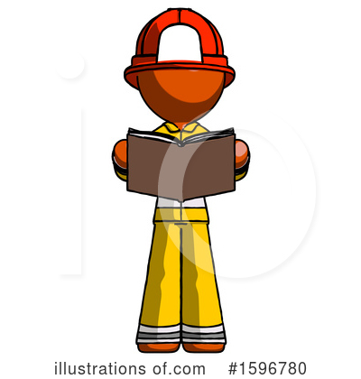 Royalty-Free (RF) Orange Design Mascot Clipart Illustration by Leo Blanchette - Stock Sample #1596780