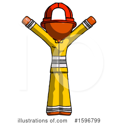 Royalty-Free (RF) Orange Design Mascot Clipart Illustration by Leo Blanchette - Stock Sample #1596799