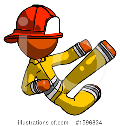 Royalty-Free (RF) Orange Design Mascot Clipart Illustration by Leo Blanchette - Stock Sample #1596834