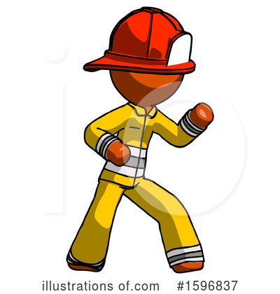 Royalty-Free (RF) Orange Design Mascot Clipart Illustration by Leo Blanchette - Stock Sample #1596837