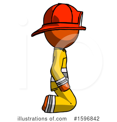 Royalty-Free (RF) Orange Design Mascot Clipart Illustration by Leo Blanchette - Stock Sample #1596842