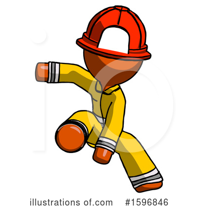 Royalty-Free (RF) Orange Design Mascot Clipart Illustration by Leo Blanchette - Stock Sample #1596846