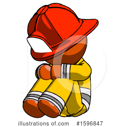Royalty-Free (RF) Orange Design Mascot Clipart Illustration by Leo Blanchette - Stock Sample #1596847