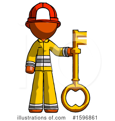 Royalty-Free (RF) Orange Design Mascot Clipart Illustration by Leo Blanchette - Stock Sample #1596861