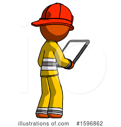 Royalty-Free (RF) Orange Design Mascot Clipart Illustration by Leo Blanchette - Stock Sample #1596862