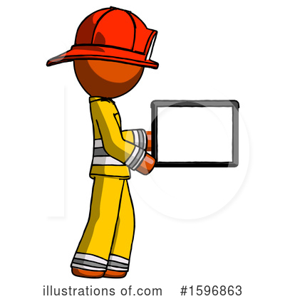 Royalty-Free (RF) Orange Design Mascot Clipart Illustration by Leo Blanchette - Stock Sample #1596863