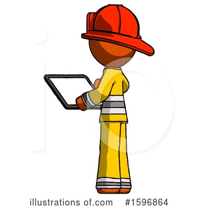 Royalty-Free (RF) Orange Design Mascot Clipart Illustration by Leo Blanchette - Stock Sample #1596864