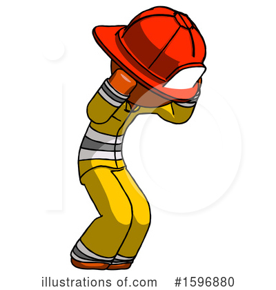Royalty-Free (RF) Orange Design Mascot Clipart Illustration by Leo Blanchette - Stock Sample #1596880
