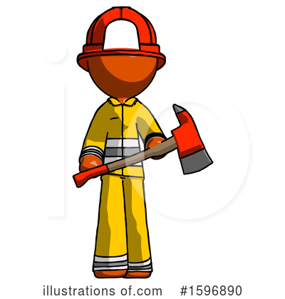 Royalty-Free (RF) Orange Design Mascot Clipart Illustration by Leo Blanchette - Stock Sample #1596890