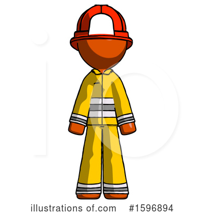 Firefighter Clipart #1596894 by Leo Blanchette