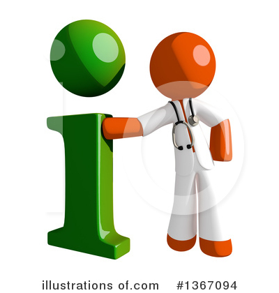Royalty-Free (RF) Orange Doctor Clipart Illustration by Leo Blanchette - Stock Sample #1367094
