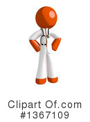 Orange Doctor Clipart #1367109 by Leo Blanchette