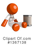 Orange Doctor Clipart #1367138 by Leo Blanchette