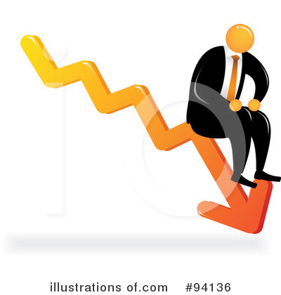 Royalty-Free (RF) Orange Faceless Businessman Clipart Illustration by Qiun - Stock Sample #94136