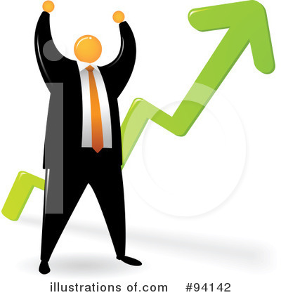 Royalty-Free (RF) Orange Faceless Businessman Clipart Illustration by Qiun - Stock Sample #94142