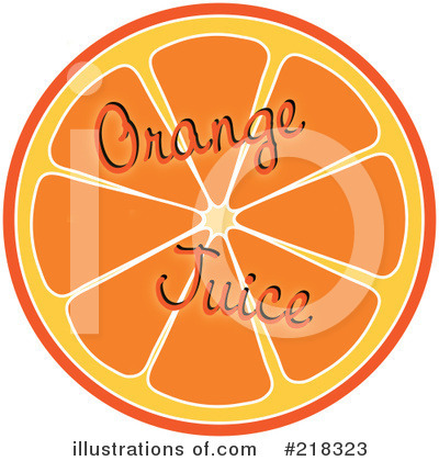 Royalty-Free (RF) Orange Juice Clipart Illustration by Pams Clipart - Stock Sample #218323