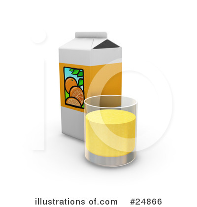 Royalty-Free (RF) Orange Juice Clipart Illustration by KJ Pargeter - Stock Sample #24866
