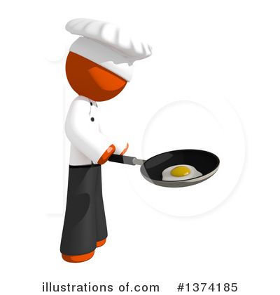 Royalty-Free (RF) Orange Man Chef Clipart Illustration by Leo Blanchette - Stock Sample #1374185