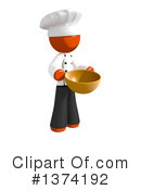 Orange Man Chef Clipart #1374192 by Leo Blanchette
