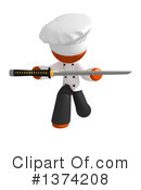 Orange Man Chef Clipart #1374208 by Leo Blanchette
