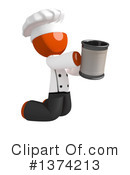 Orange Man Chef Clipart #1374213 by Leo Blanchette