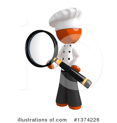 Royalty-Free (RF) Orange Man Chef Clipart Illustration by Leo Blanchette - Stock Sample #1374226