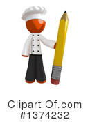 Orange Man Chef Clipart #1374232 by Leo Blanchette