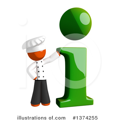 Royalty-Free (RF) Orange Man Chef Clipart Illustration by Leo Blanchette - Stock Sample #1374255