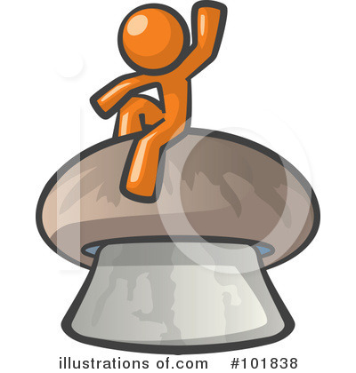 Royalty-Free (RF) Orange Man Clipart Illustration by Leo Blanchette - Stock Sample #101838