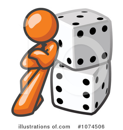 Royalty-Free (RF) Orange Man Clipart Illustration by Leo Blanchette - Stock Sample #1074506