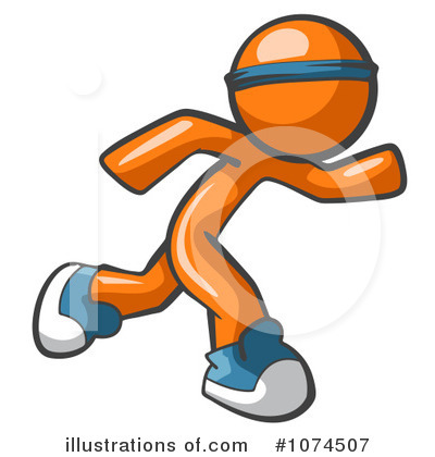 Royalty-Free (RF) Orange Man Clipart Illustration by Leo Blanchette - Stock Sample #1074507