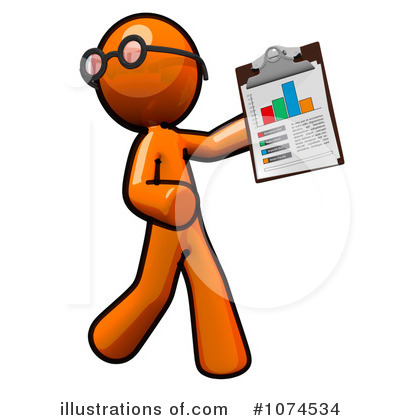 Royalty-Free (RF) Orange Man Clipart Illustration by Leo Blanchette - Stock Sample #1074534
