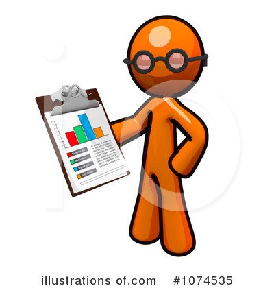 Royalty-Free (RF) Orange Man Clipart Illustration by Leo Blanchette - Stock Sample #1074535