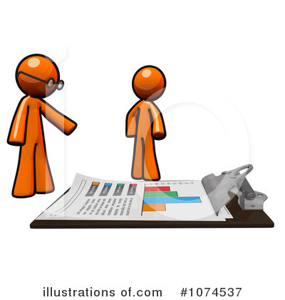 Royalty-Free (RF) Orange Man Clipart Illustration by Leo Blanchette - Stock Sample #1074537