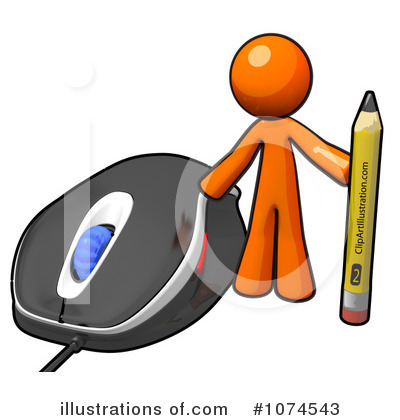 Computer Mouse Clipart #1074543 by Leo Blanchette
