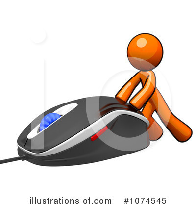 Computer Mouse Clipart #1074545 by Leo Blanchette