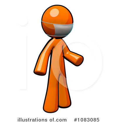 Royalty-Free (RF) Orange Man Clipart Illustration by Leo Blanchette - Stock Sample #1083085