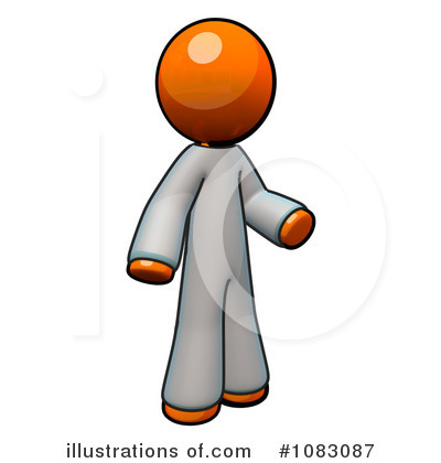Royalty-Free (RF) Orange Man Clipart Illustration by Leo Blanchette - Stock Sample #1083087