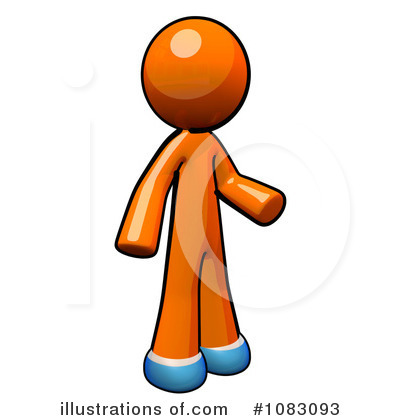 Royalty-Free (RF) Orange Man Clipart Illustration by Leo Blanchette - Stock Sample #1083093