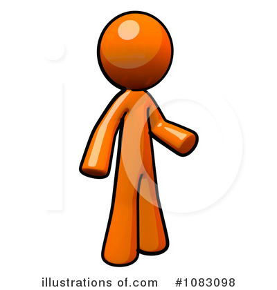 Royalty-Free (RF) Orange Man Clipart Illustration by Leo Blanchette - Stock Sample #1083098