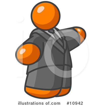 Royalty-Free (RF) Orange Man Clipart Illustration by Leo Blanchette - Stock Sample #10942