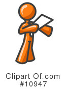 Orange Man Clipart #10947 by Leo Blanchette