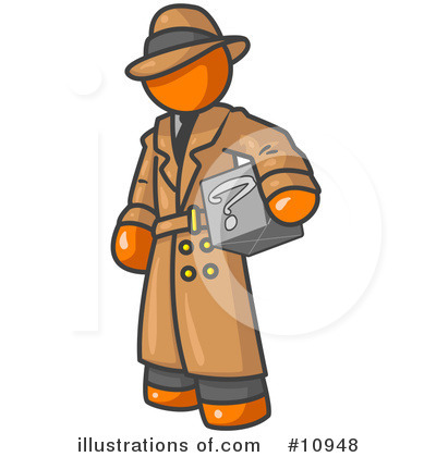 Royalty-Free (RF) Orange Man Clipart Illustration by Leo Blanchette - Stock Sample #10948