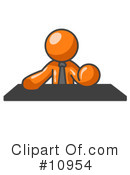 Orange Man Clipart #10954 by Leo Blanchette